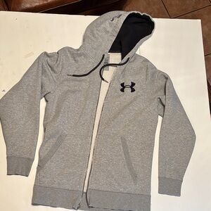 Under Armour Kids Light Gray Zip-Up Hoodie